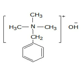 芐基三甲基氫氧化銨 ，40%（甲醇溶液）